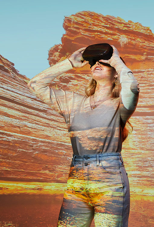 ASU student participating in Dreamscape course